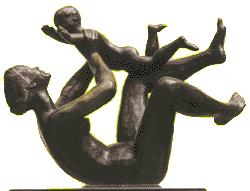 "le Jeu" sculpture de B. Watine